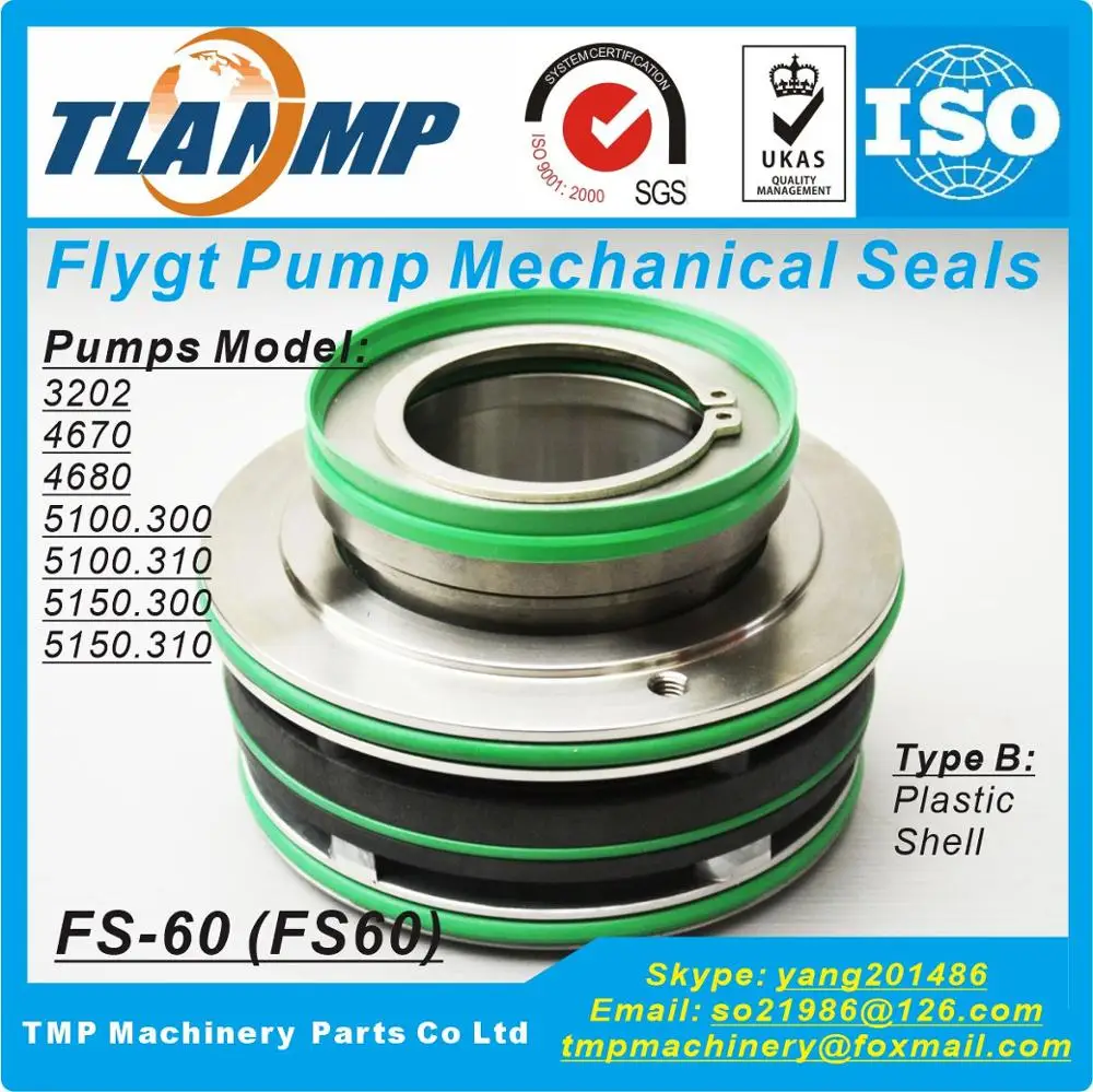 Fs-60 , Fs60, 60Mm Dimensioni Albero Itt Fly-Gt Plug-In Guarnizioni Meccaniche Per Pompe Xy-Lem Fly-Gt 4670,4680,5100.300/310,5150.300/310