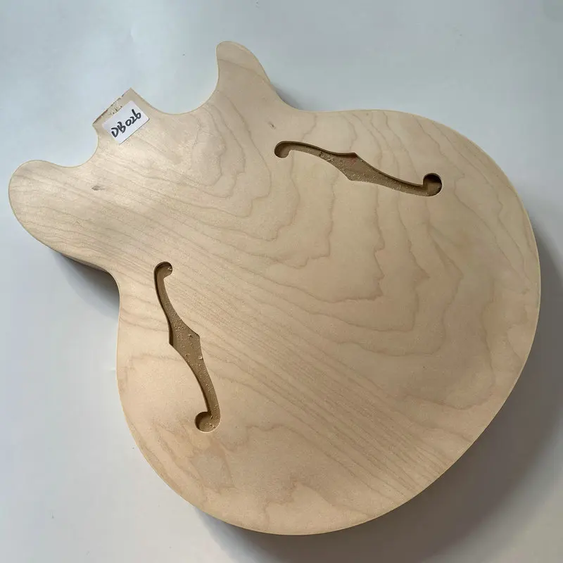 Db026 Epi Brand Artist Series Jazz Electric Bass Body Semi-Hollow Bass Body Nature Color Unfinished No Paints Product