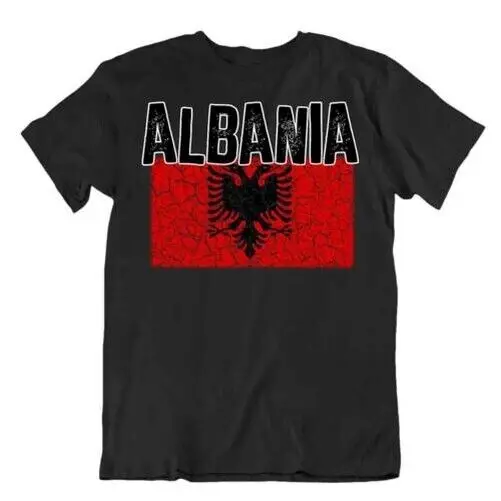 T-Shirt Bandiera Albania Moda Paese Migliore Souvenir T-Shirt Pride Logo