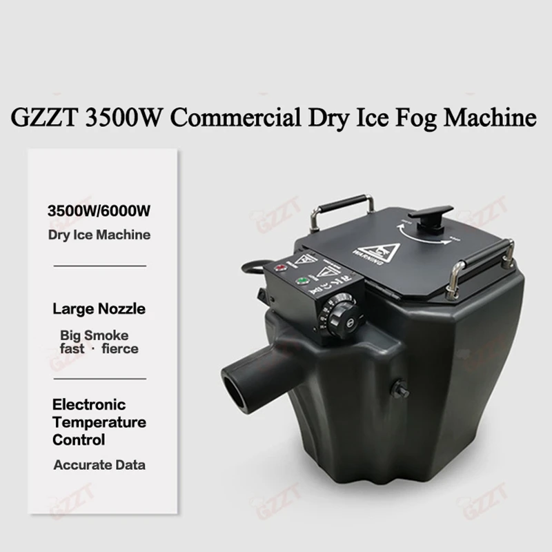 Gzzt 3500W Commercial Dry Ice Fog Machine Spruzzatore Di Ghiaccio Secco Solid Dry Ice Fogger Dry Ice Smoke Maker Stage Wedding Bar