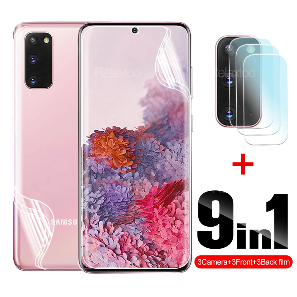 9In1 Hydrogel Film For Samsung Samsung S20 Ultra Camera Lens Screen Protector For Samsung S20 Plus S20 Fe S20 Back Film