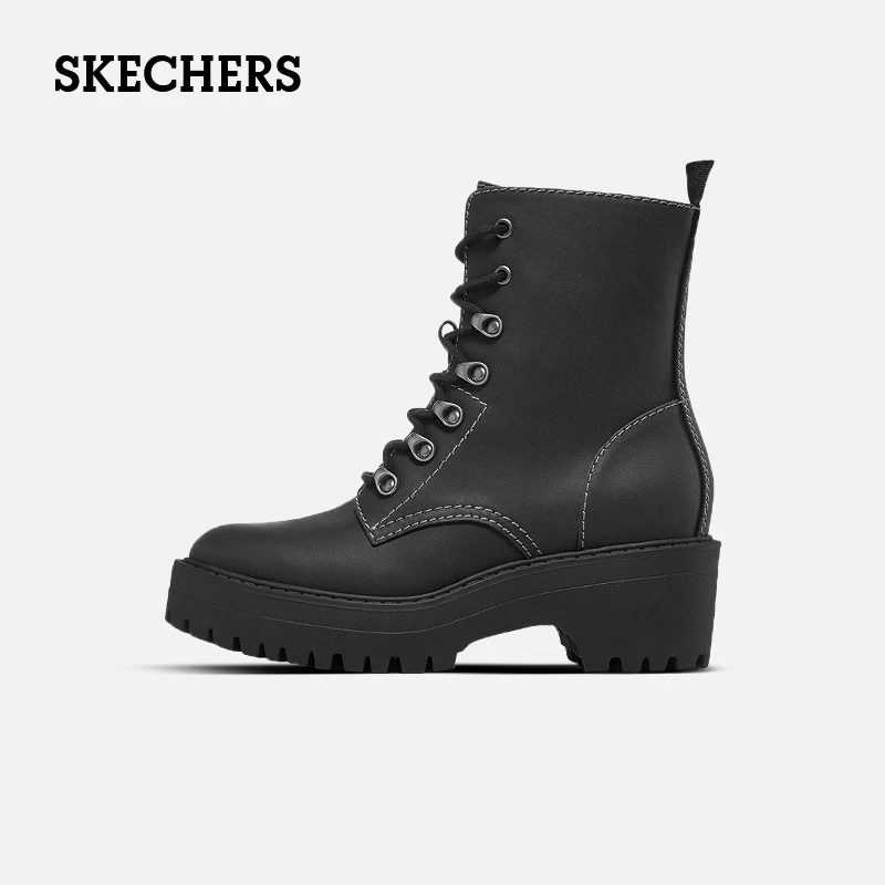 Scarpe Skechers Per Donna "City Combat" Wind Plus Casual, Warm Plus Fleece, Medium, Martin Boots, Martens Femminile