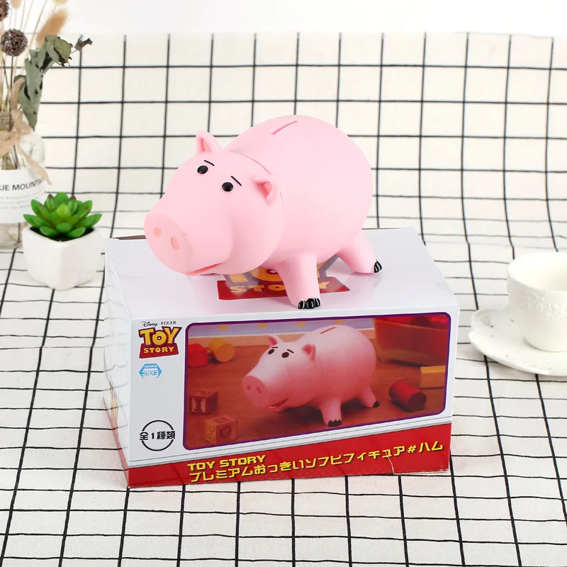 Disney Toy Story 4 Pink Hamm Pig Piggy Bank Coin Money Box Cute Aniamals Pvc Action Figure Collection Model Toy Kids Gift Doll