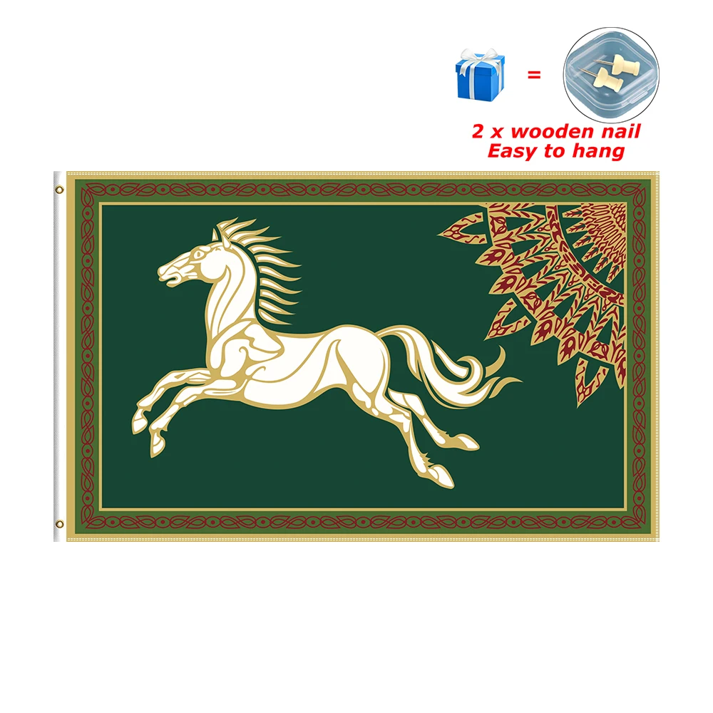 3X5 Ft The Kingdom Of Rohan Flag Riddermark Banner Per La Decorazione Domestica