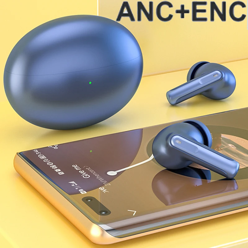 Auricolari Bluetooth True Wireless Anc + Enc Tws Cuffie Riduzione Del Rumore Per Bq Aquaris X2 Pro X5 Plus X Pro Xiaomi Redmi 12 Li