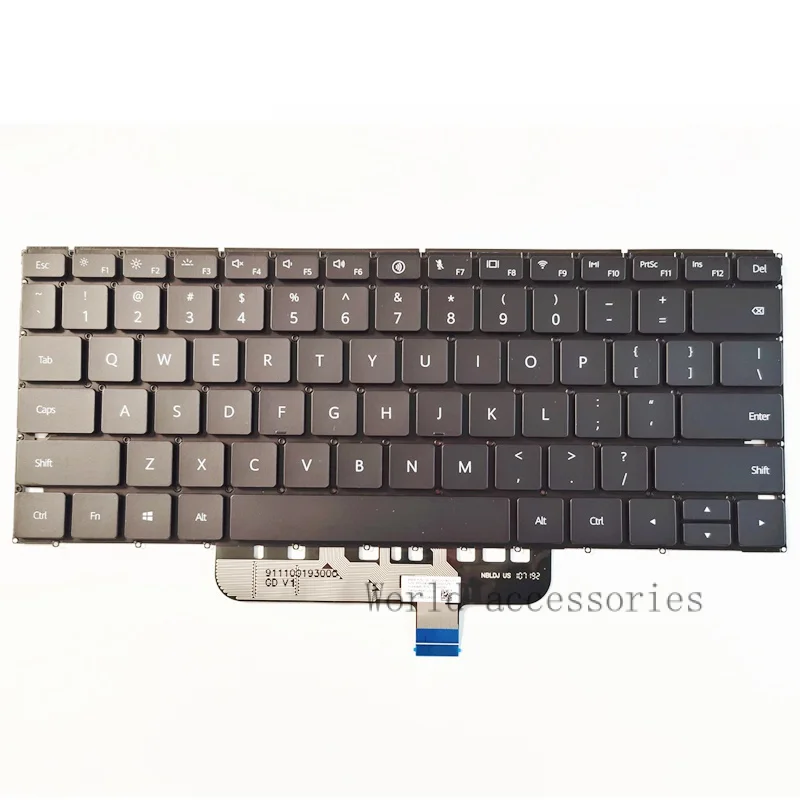 Nuova Tastiera Inglese Ru/Us Per Huawei Matebook 13S 14S Emd-W56 Emd-W76 Hkd-W76 Hkd-W56 Emd W56 W76 Retroilluminato