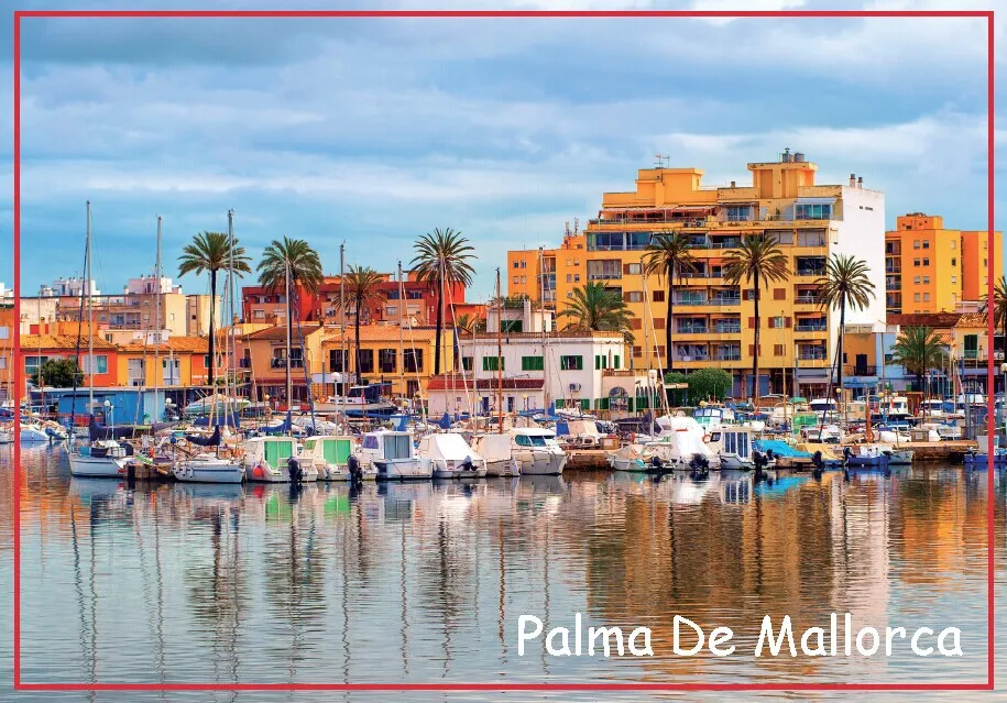 10K Landmarks Magnets  78*54*3Mm Palma De Mallorca Souvenir Fridge Magnets 20261