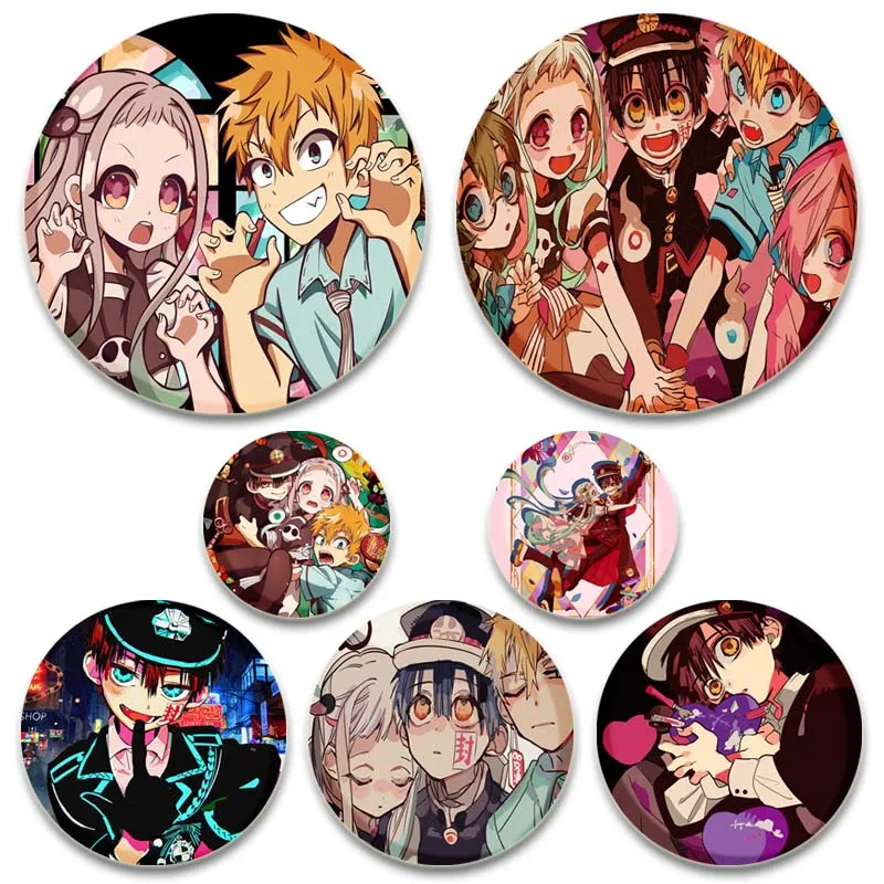Cute Jibaku Shounen Hanako-Kun Brooches Japanese Anime Icons Enamel Pin Badge Backpack Collar Lapel Jewelry Accessory Gifts