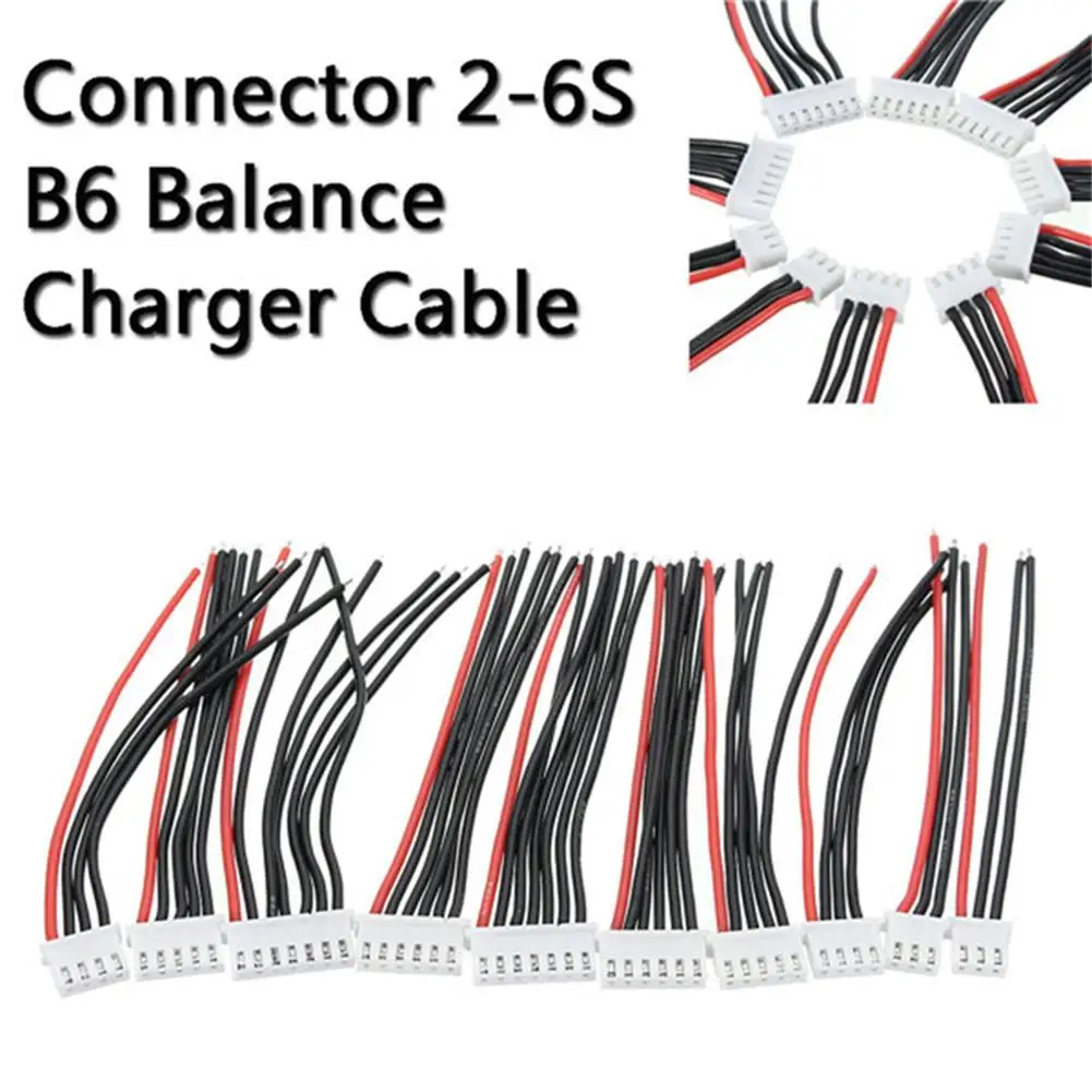 Buona Qualità 2S 3S 4S 5S 6S Lipo Battery Balance Charger Plug Line/Wire/Connector 22Awg 100Mm Jst-Xh Cavo Di Bilanciamento 5 Pezzi/Lottp