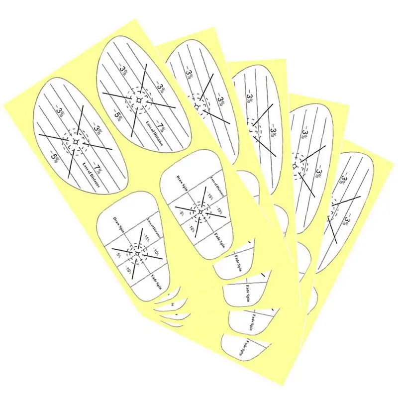 Golf Impact Tape Club Impact Stickers 5 Fogli Golf Impact Tape Set Golf Face Tape Per L'Autoinsegnamento Dolce E Consistenza Del Colpo