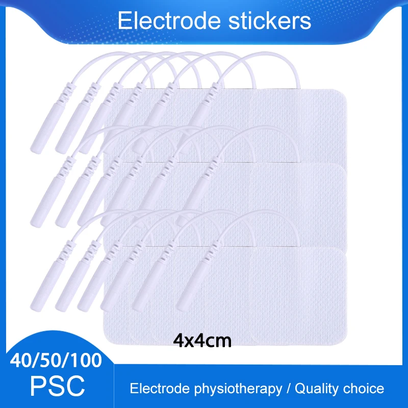 40/50/100Pcs Cuscinetti Per Elettrodi Ems Patch In Gel Per Fisioterapia Tens Massaggiatore Trattamenti Di Rilassamento Cerotto Per Massaggiatore Dimag