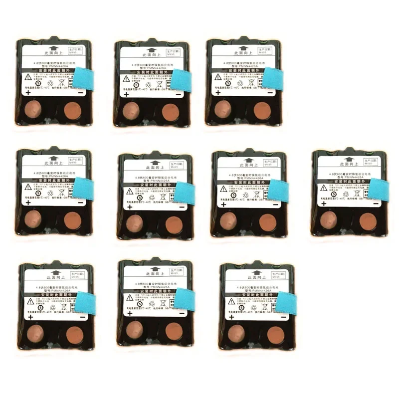 10Ps Muslimah 4.8V 600Mah Batteria Ricaricabile Ni-Mh Per Motorola Tlkr-T5 Tlkr-T6 Tlkr-T7 Tlkr-T8 Tlkr-T80 Xtr446 Radio Bidirezionale