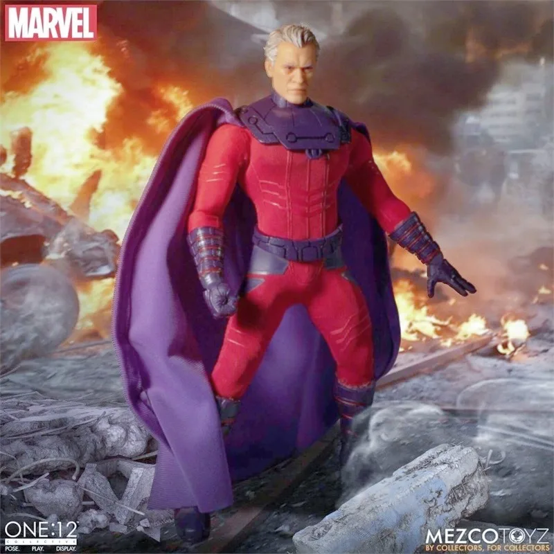 In Magazzino Originale Mezco One:12 Marvel X-Men Magneto Anime Action Collection Figure Model Toys Gifts Cool Limited Birthday Gift