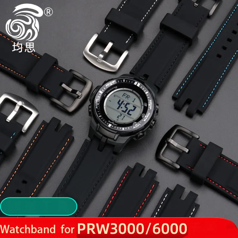 Cinturino In Silicone Per Orologio Da Alpinismo Serie Casio Protrek Cinturino In Silicone Prw3000 /3100 / 6000/6100Y Cinturino In Resina
