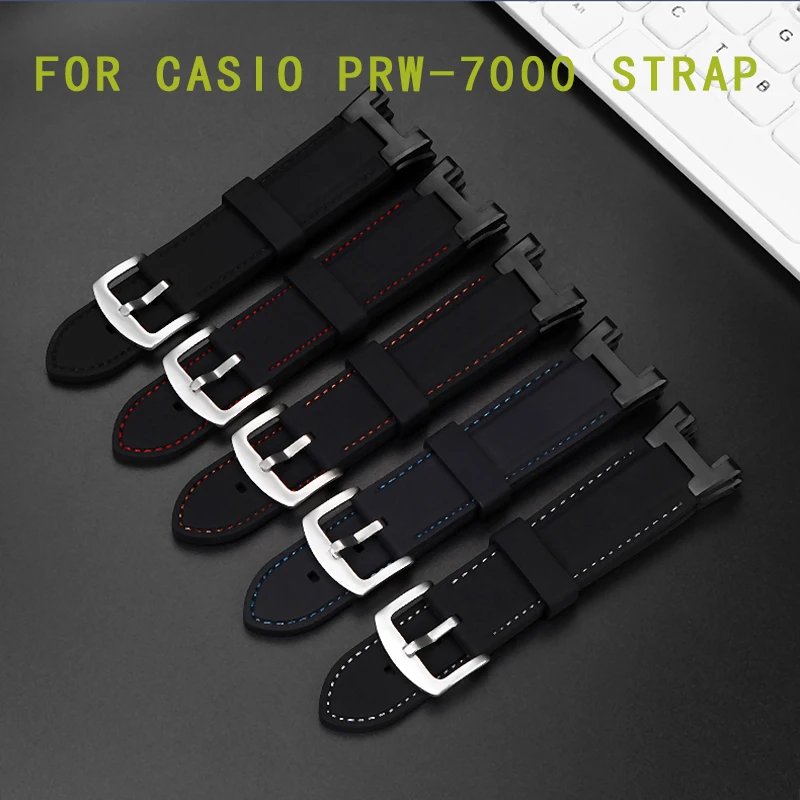 Personalizzato Modificato Cinturino Per Casio Protrek Serie Prw7000 Prw-7000 Cinturino Modificato Cinturino In Silicone