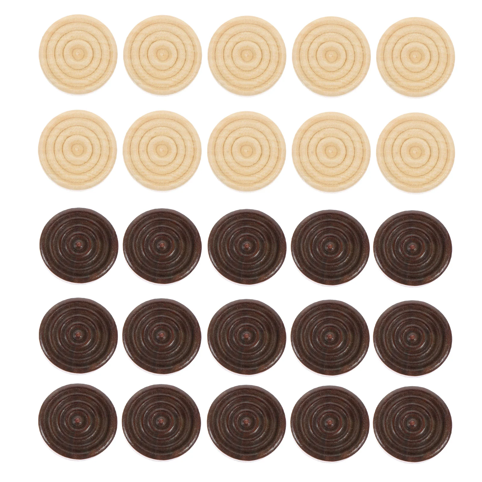 48 Pcs Accessori Per Scacchi Tiranti In Legno Universal Checker Toys Round Dama Pieces Classic Backgammon Game Simple