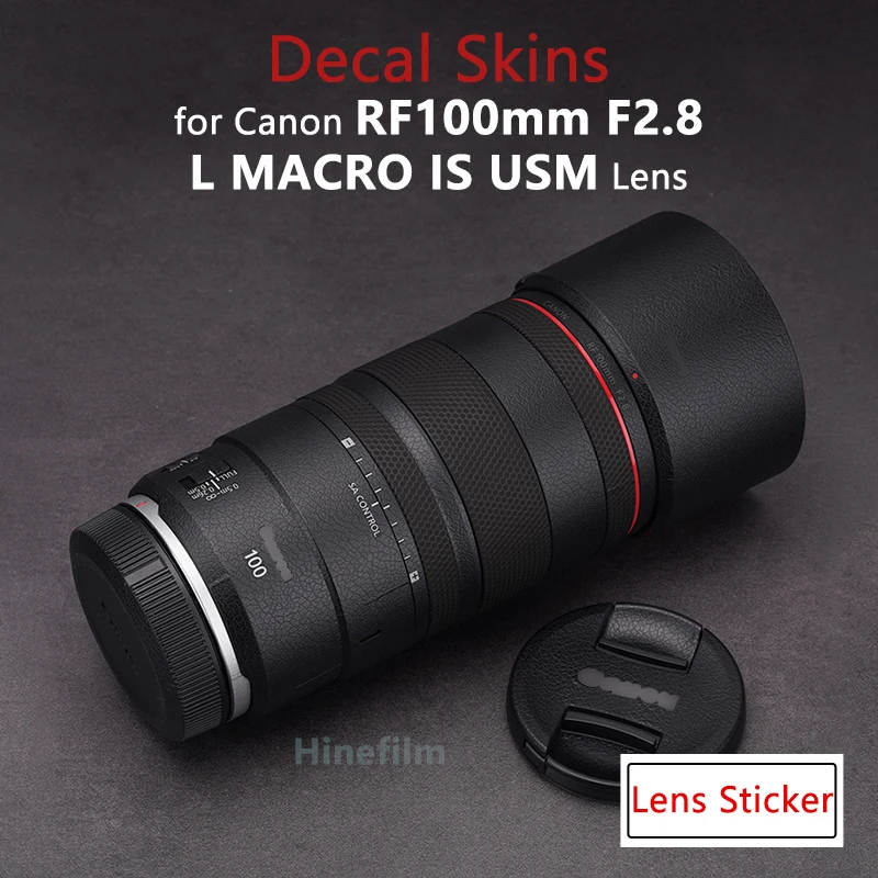 Per Canon Rf100 F2.8 Lens Decal Skin Per Canon Rf 100Mm F2.8 L Macro Is Usm Lens Wrap Cover Sticker Rf100F2.8 Pellicola Protettiva