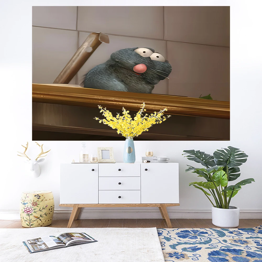 Ratatouille Tapestry Wall Tapestry Wall Hanging Wall Art Coverlet Bedding Coperta Sheet Throw Furniture Yoga Mat