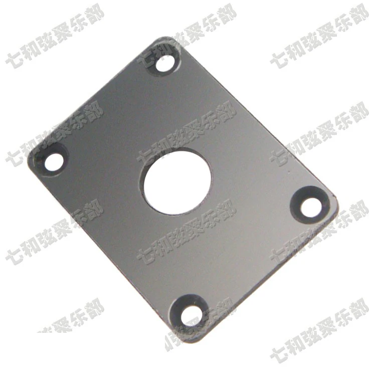 2 Pcs Black Plastic Rectangular Electric Guitar Jack Plates,Guitar Input Output Jack/Plug Socket Plate