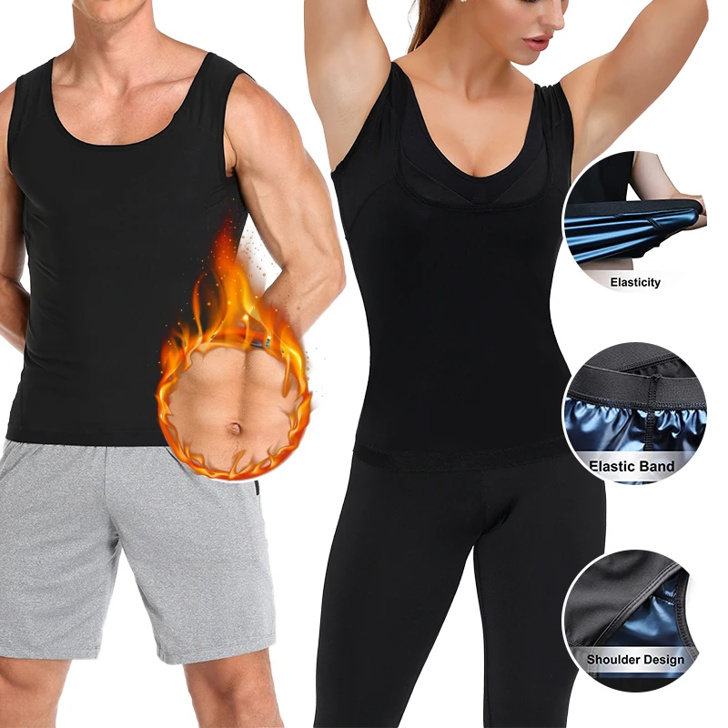 Canottiera Da Allenamento Canotta Per Migliorare Il Sudore Canotta Dimagrante Premium Shapewear Allenatore Per Allenamento Termico Camicia Per Perdita