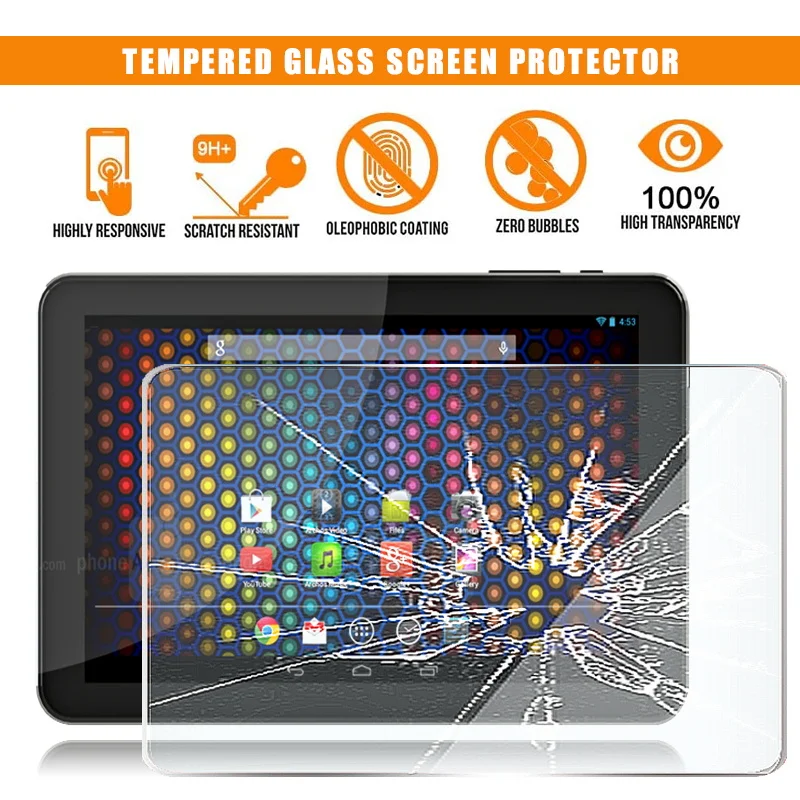 Per Archos 90 Pellicola Proteggi Schermo In Vetro Temperato Per Tablet Neon 9H Premium Antigraffio