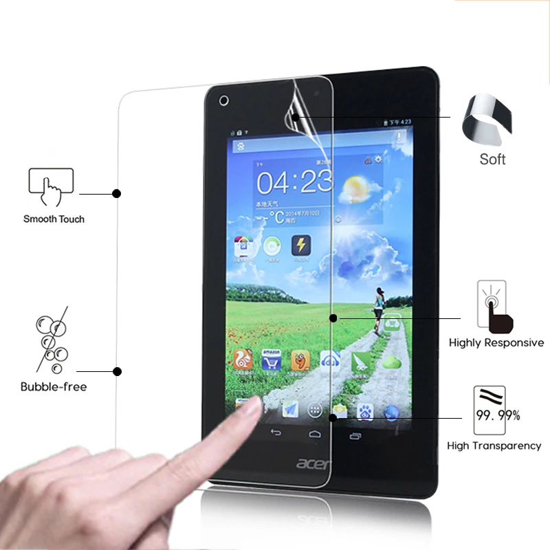 Pellicola Protettiva Per Schermo Lucida Lcd Hd Premium Per Acer Iconia Tab One 7 B1-730Hd B1-740 7.0 "Tablet Pellicole Protettive Ad Alta Trasparenza