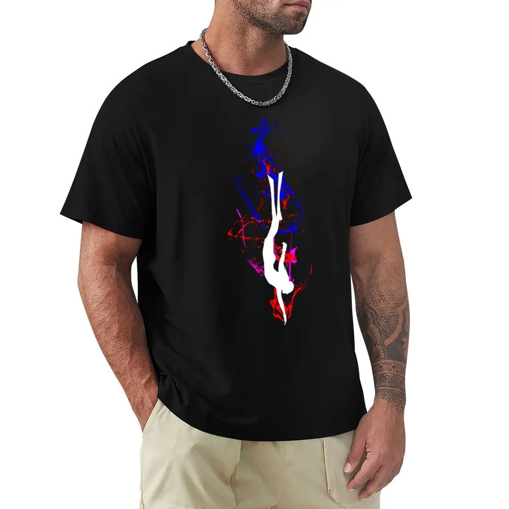 Diving Heart Beat Free Diver 3 T-Shirt Girocollo Move T-Shirt Vintage Leisure Humor Graphic Taglia Usa