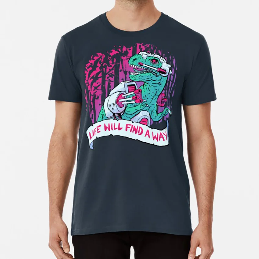 Vita Trova Un Modo T Camicia Dino Piloti Dinosauri 80S