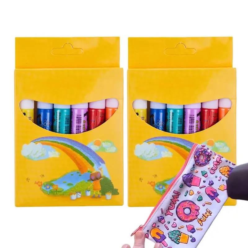 Magical Popcorn Color Pens 3D Art Printing Bubble Pen Penna Ad Acquerello Creative 3D Art Printing Puffy 3D Art Safe Pen For Kids