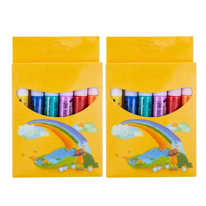 Fai Da Te Bubble Popcorn Drawing Pens Magic Popcorn Color Paint Pen Creative 3D Art Printing Puffy 3D Art Safe Pen Per Bambini Saluto