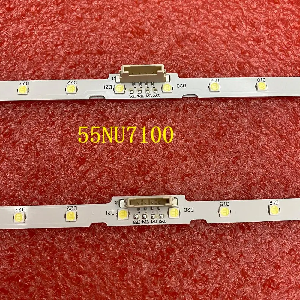Strisce Di Retroilluminazione A Led (2) Per Samsung Un55Nu6950 Ue55Nu7090U Ue55Nu7170 Ue55Nu7172 Ue55Nu7379U Un55Nu7175U Un55Nu7300U Ue55Nu7025K