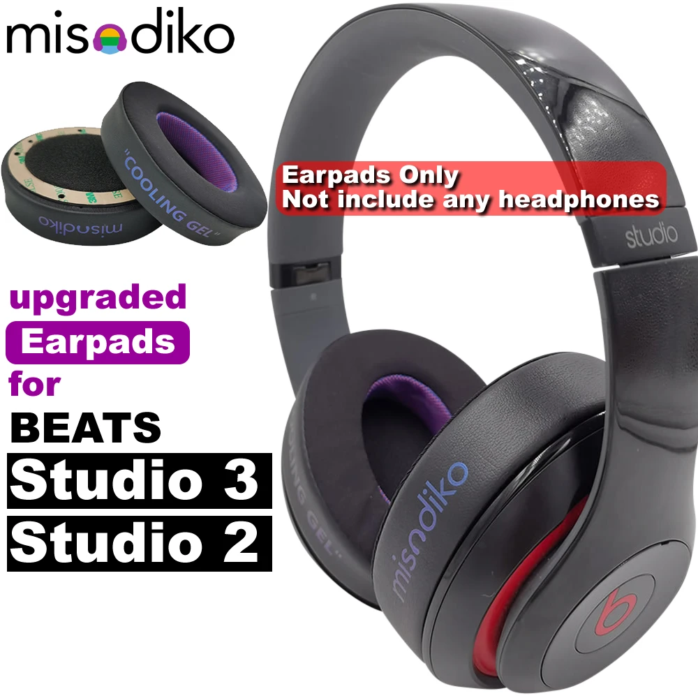 Misodiko Cuscinetti Auricolari Aggiornati Di Ricambio Per Cuffie Beats Studio3, Studio 2