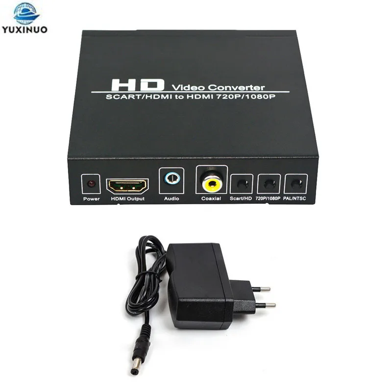 Full Hd 1080P Scart Convertitore Compatibile Hdmi A Hdmi Video Digitale Ad Alta Definizione Konverter Uc18 Per Video Hdtv Hd