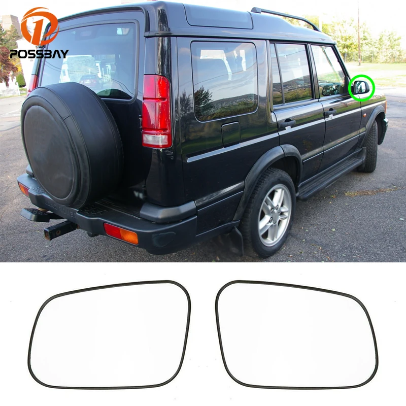 Car Front Rearview Heated Mirror Glass For Land Rover Discovery 2 1998 1999 2000 2001 2002 2003 2004 Auto Heating Exterior Parts