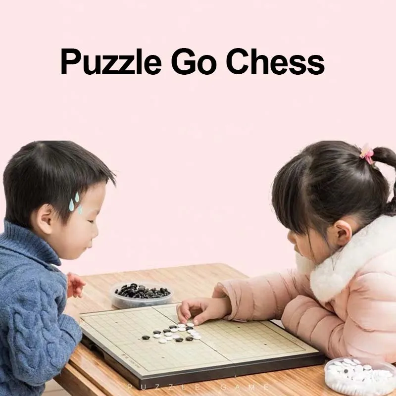 Magnetic Go Game 19*19 Line Pieghevole Go Acrilico Scacchi In Bianco E Nero Puzzle Per Bambini Gioco Da Tavolo Go Game Gioco Da Tavolo