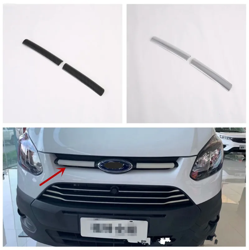 Misura Per Ford Transit 2017 Tourneo Custom 2016 In Fibra Di Carbonio Stile Abs Car Front Head Emblem Grill Cover Trim Styling Sticker