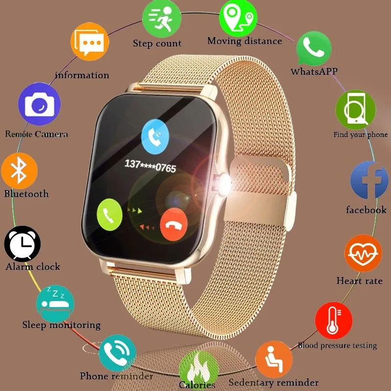 Smart Watch Bluetooth Per Galaxy S30 Ultra S21 Plus S21Ultra Smart Watch Smartwatch Braccialetto Fitness Cardiofrequenzimetro Monitor Del Sonno