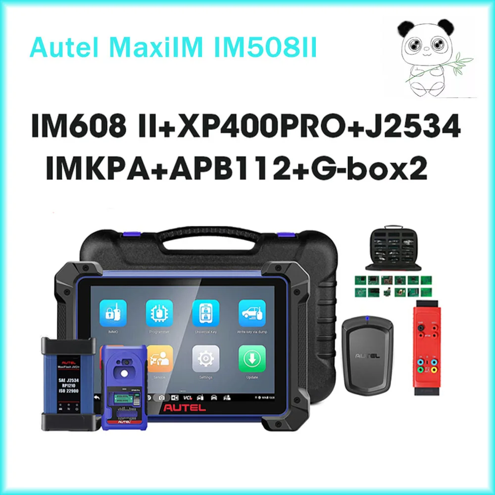 Autel Im608 Ii Version Kit Completo Plus Accessori Imkpa Con Aggiornamento Gratuito G-Box2 Apb112 2 Anni Di Autel Im608 Pro
