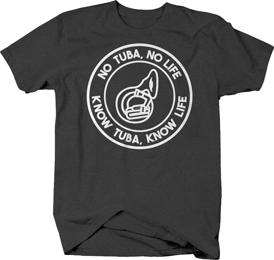 No Tuba No Life Know Tuba Know Life Circle Music Instrument Tshirt In Ottone Per Uomo Maniche Lunghe