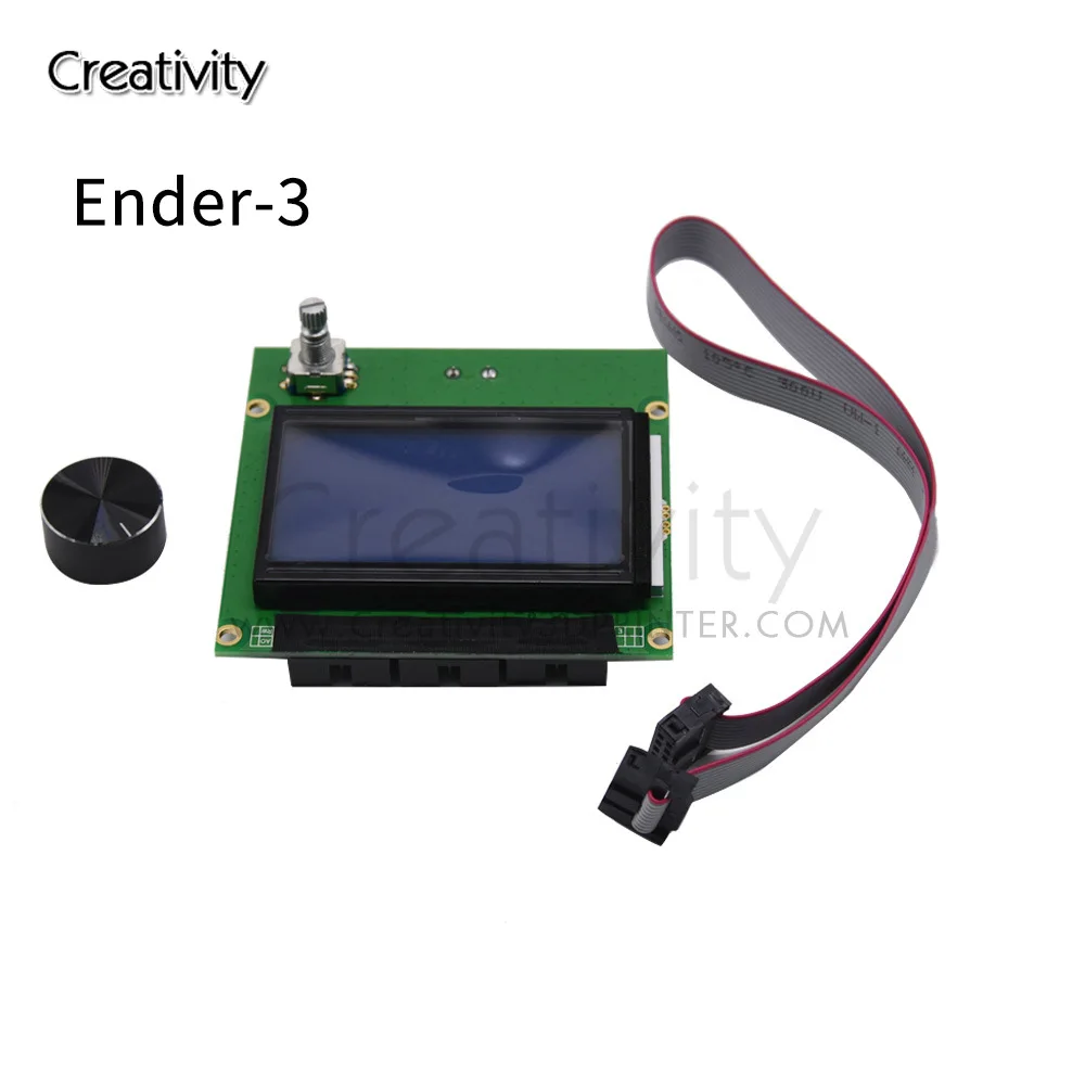 Ender 3/Cr-10 Schermo Lcd 12864 Parti Della Stampante 3D Display Ramps Smart Blue Pannello Di Controllo Con Cavo