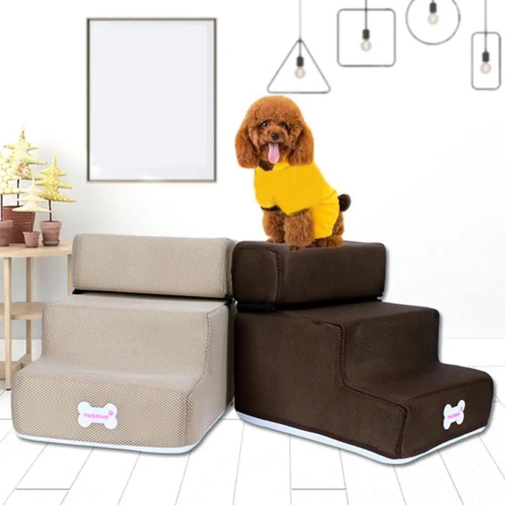 Pet Steps Scale Dog House Scale Per Cani Pet 3 Gradini Scale Per Cani Di Piccola Taglia Cat Pet Rampa Scale Antiscivolo Rimovibili Per Cani