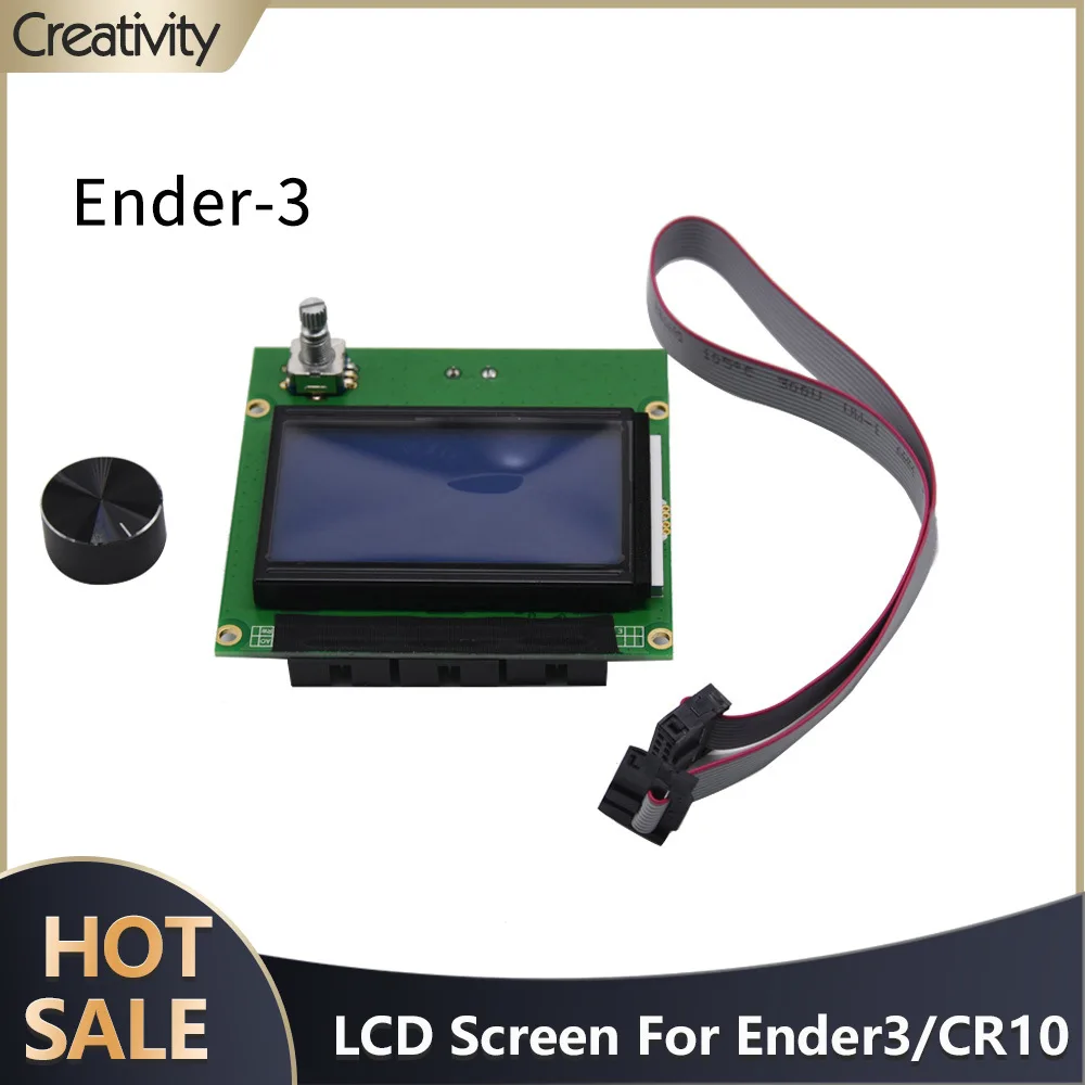 12864 Display Lcd Smart Control Compatibile Con Schermo Ender3/Cr10 Ramps + Cavo Per Ender3/Cr10/10S/S4/S5