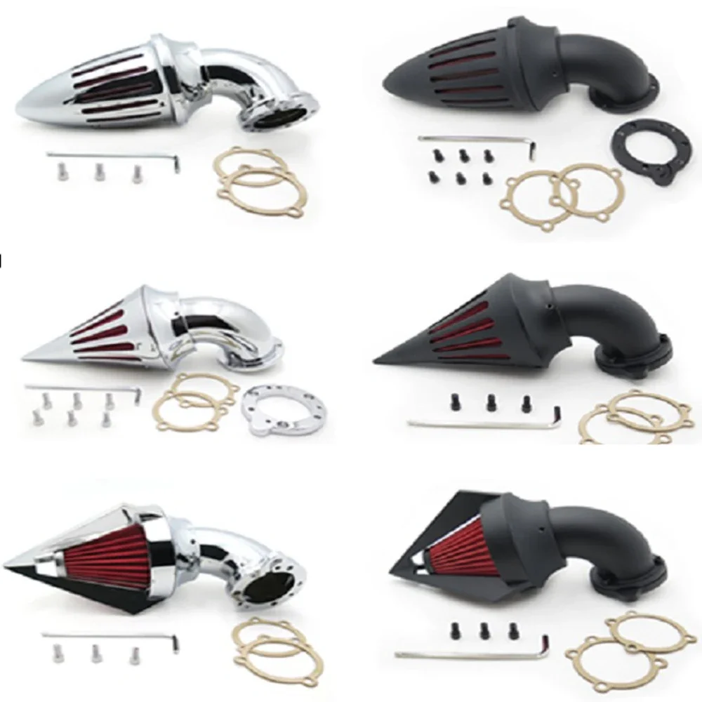 Kit Filtro Filtro Aria Spike Per Harley Davidson S & S Custom Cv Evo Xl Sportster Aftermarket Ricambi Moto Spedizione Gratuita