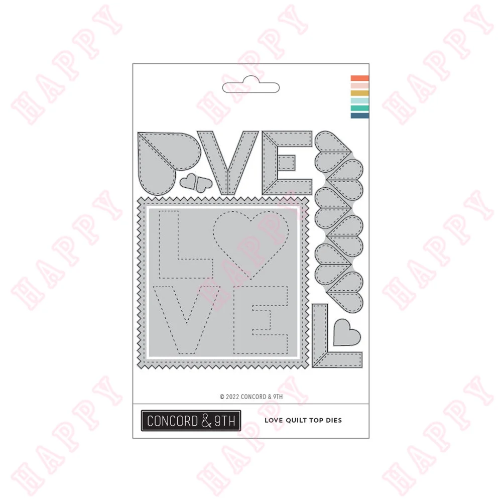 New Valentines Day Metal Cutting Dies Love Quilt Top Per Scrapbook Diary Decoration Paper Craft Modello Di Goffratura Handamde Fai Da Te