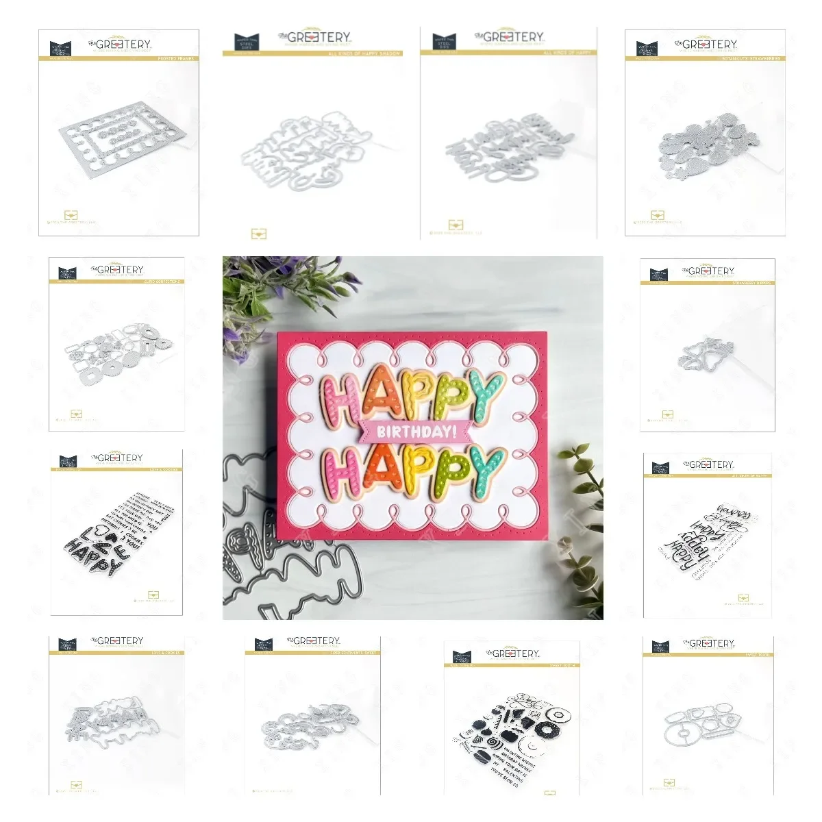 Nuovo San Valentino Felice Fragole Amore Biscotti Taglio Metallo Muore Francobolli Scrapbook Diario Decorazione Modello Di Goffratura