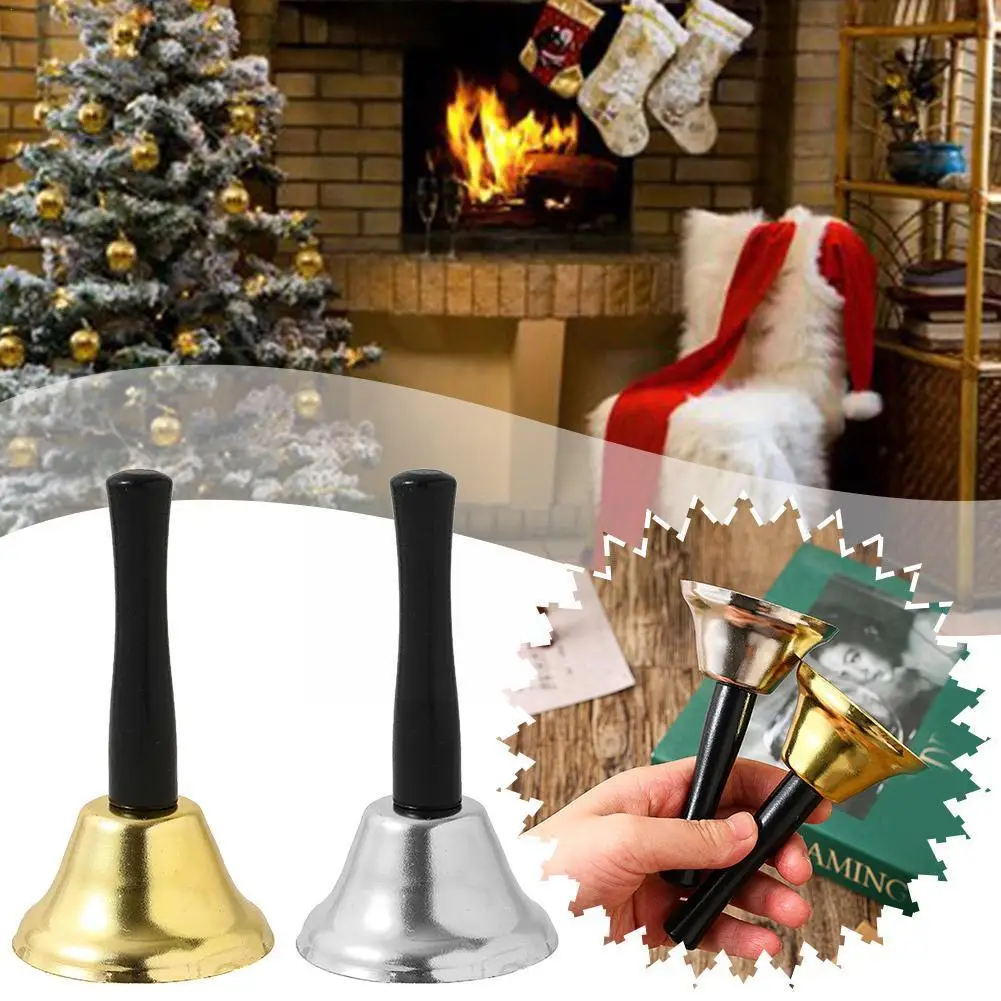 2023 Christmas Hand Bell Babbo Natale Jingle Bells School Handbell 2024 Ristorante Capodanno Decorazione Natalizia R0K4