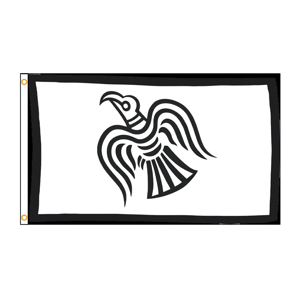 90X150Cm Viking Raven Flying Custom Outdoor Vr2 Flag Per La Decorazione