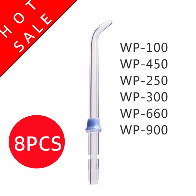8 Pz/Set Per Waterpik Wp-100 Wp-450 Wp-250 Wp-300 Wp-660 Wp-900Oral Igiene Accessori Ugelli