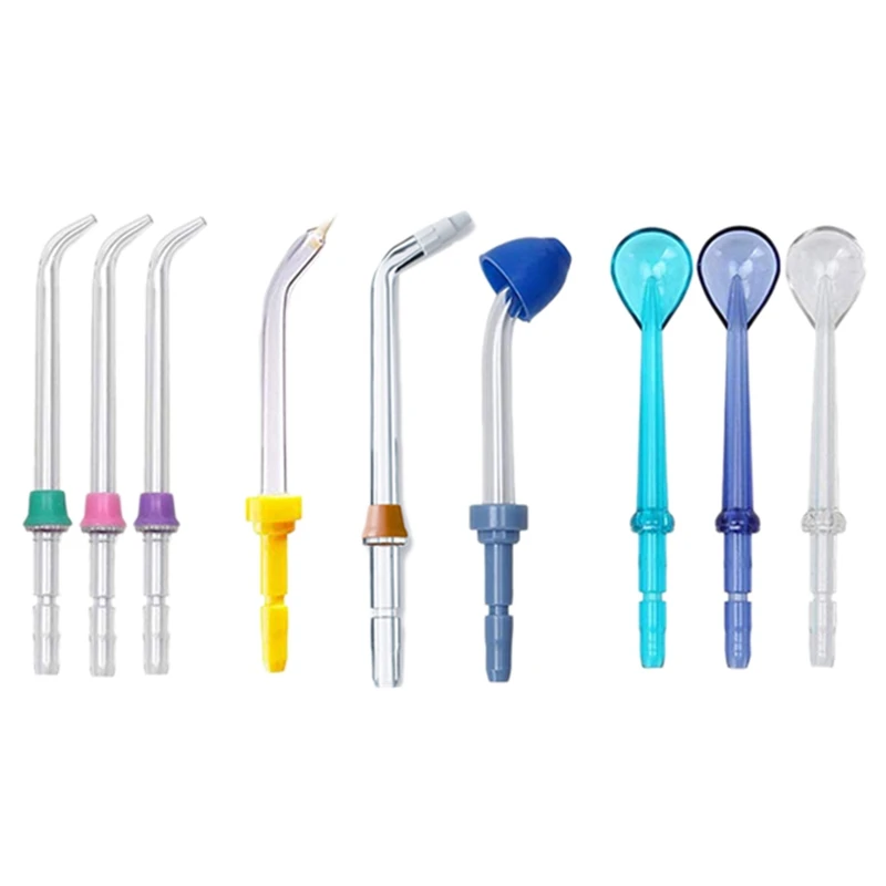 9 Pz/Set Ugelli Idropulsori Jet Wash Detergente Per Denti Irrigatore Accessori Per L'Igiene Orale Per Filo Interdentale Waterpik