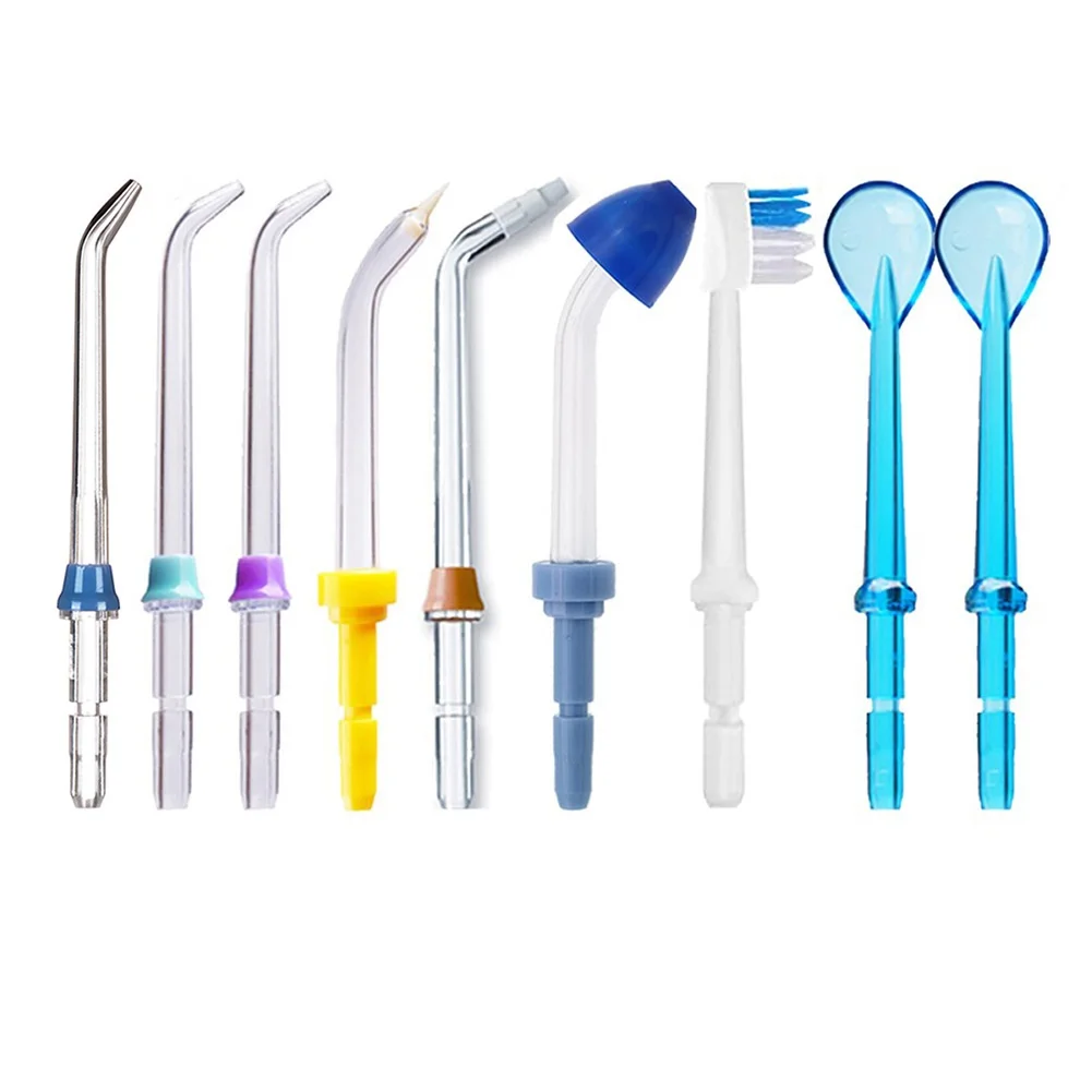 9 Pz/Set Punte Di Ricambio Per Waterpik Water Flosser Jet Tips Per Waterpik Irrigatore Orale E Flosser Dentale Parti Di Ricambio